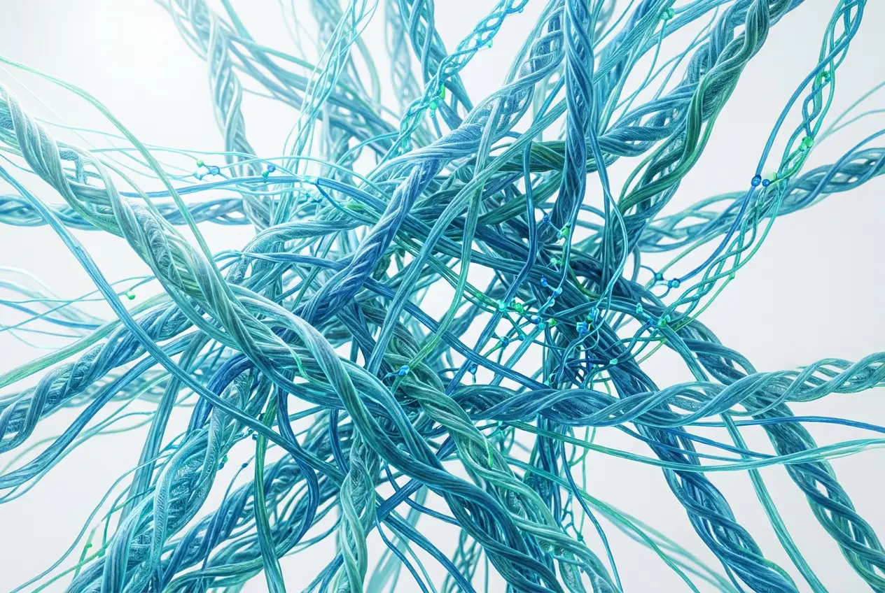 Abstract molecular illustration representing Tissue Repair & Recovery